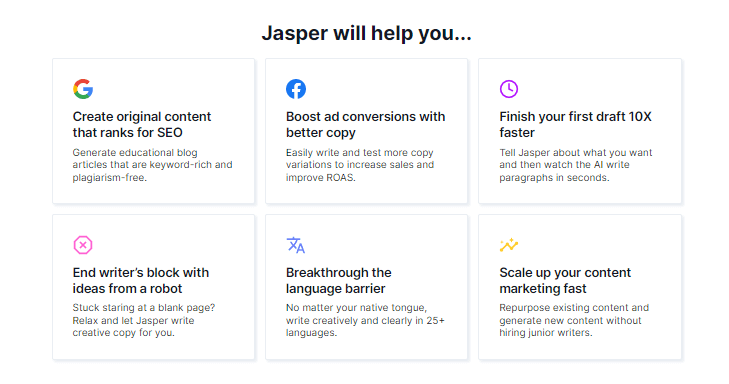 jasper ai writer tools