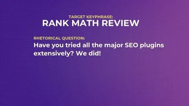 rank math review rethirical question