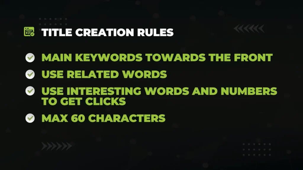 title-creation-rules-Complete SEO For Beginners