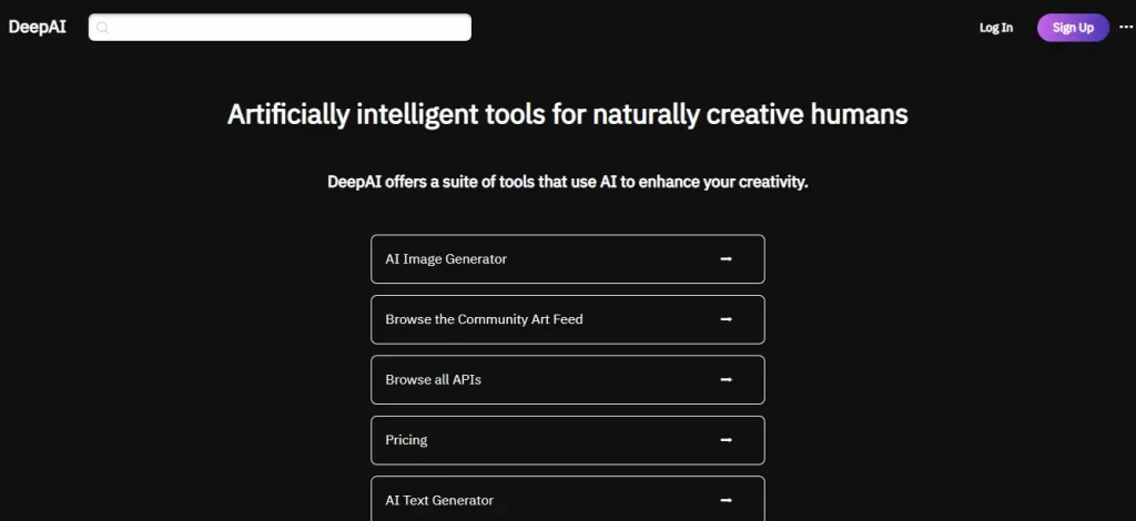 DeepAI ai image generators