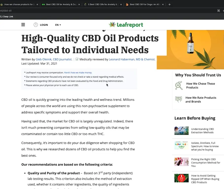 cbd-oil-products-How-To-Build-Trust-Online-In-Affiliate-Marketing
